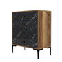 Hanah Home Cómoda Lizbon 541 Nogal y Negro